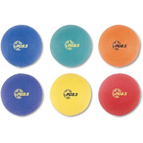Champion Sports Playground Ball Set, 8.5" Set of 6, Assorted