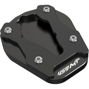 CFMOTO 450MT Kickstand Extension Plate CFMOTO 450MT Side Stand Foot Enlarger Foot Side Stand Extension Pad Support Plate 450MT Kickstand Pad Extender Fit for 450MT 2024+ (Black)