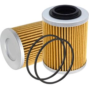 2PCS 420956123 Oil Filter with Gaskets, Replacement for Can Am Maverick X3 2017-2023 Trail 1000 1000r 700 800 800r, Replaces 420956120 293300086