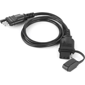 Trailer Wire Extension Plug, 32in Wire Plug 4 Pin Flat Extension Cable Male Female Connector for RV Trailer Accessories
