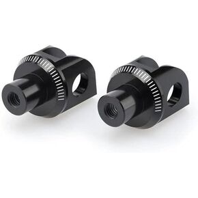 Puig 6449N Black Pilot Footpeg Adapter - Pair
