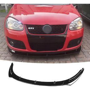 مفسد شفة الوفير الأمامي ملائمة لفولكس واجن VW GTI MK5/ GLI MK5 2006-2009 Gloss Black 3PCS Accessories Air Chin Body Kit
