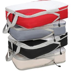 Barsine Large Compression Packing Cubes for Travel 4 Set Luggage Suitcase Organizer Bag Traveling Essentials