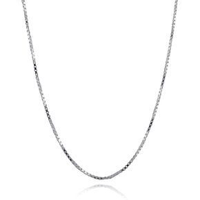 FashionJunkie4Life Extra Long Sterling Silver 1.2mm BOX Chain Link Necklace - 26", 32", 34", 38"