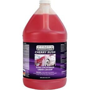 Zenex Cherry Rush Car Soap - Professional Grade Automotive Wash | Super Concentrated | Scratch-Free, Easy Rinse | For Cars, RVs, Boats, Motorcycles, ATVs | Cherry Scent | 1 Gallon (1 Pack)