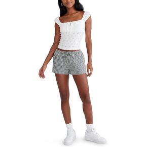 Aeropostale نساء البوبلين القماش القطني