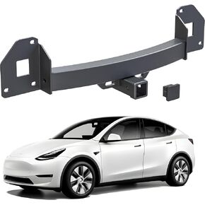 VNN Class 3 Trailer Hitch متوافق مع Tesla Model Y 2020-2024 ، مستقبل عوائق السحب الخلفية 2 بوصة ، الفولاذ الكربوني المغطى بالمسحوق الأسود ، وزن 6500 رطل.