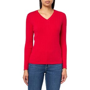 Tommy Hilfiger womens Cotton Vneck Cable Lightweight Sweater in Kuwait