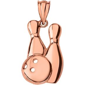 Bowling Pins and Ball Sports Charm Pendant