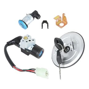 قفل مفتاح الإشعال مع مجموعة مفاتيح CAP CAP للوقود لـ Honda GROM 125 AC MSX125 MOTRAC M2 و M3 2014-2015 SKYTEAM M3