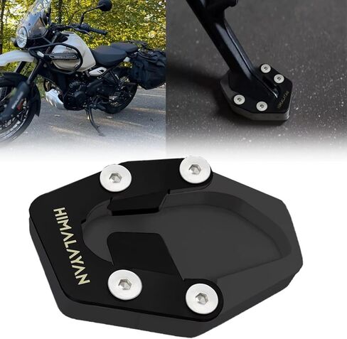 FOR HIMALAYAN450 Himalayan 450 2024 2025 Motorcycle Accessories Enlarge Kickstand Extension Plate Pad Pedals Kickstands Jiffy Stands (Black) in Saudi Arabia