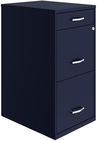 UrbanPro 18 inch 3 Drawer Metal File Cabinet with Pencil Drawer in Gray in Saudi Arabia