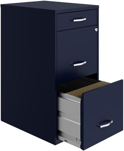 UrbanPro 18 inch 3 Drawer Metal File Cabinet with Pencil Drawer in Gray in Saudi Arabia