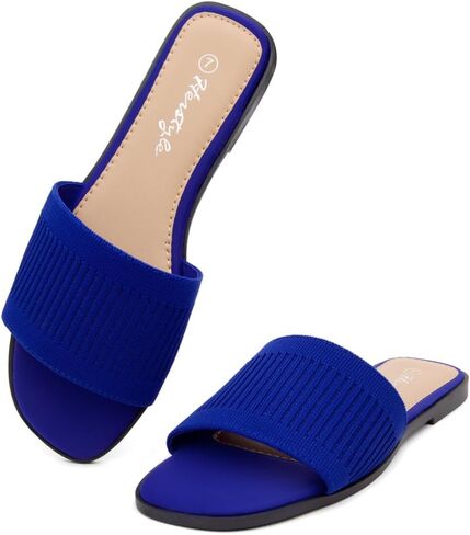 Hordyle Women's Contens Flat Sandals 2025-صندل الأزياء غير الرسمي مع رغوة الذاكرة ، وشرائح فرقة فردية ذات إصبع القدم في الصيف والسفر والراحة اليومية in Kuwait