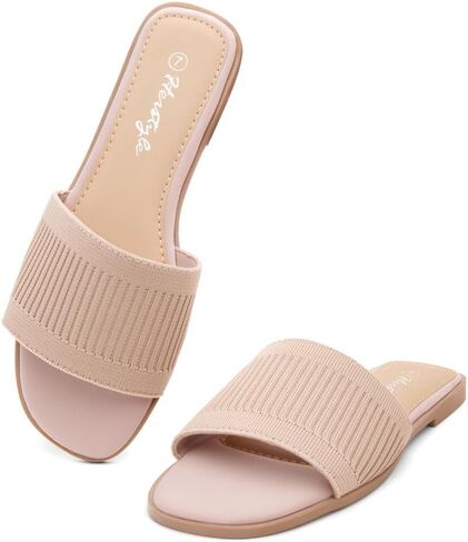 Hordyle Women's Contens Flat Sandals 2025-صندل الأزياء غير الرسمي مع رغوة الذاكرة ، وشرائح فرقة فردية ذات إصبع القدم في الصيف والسفر والراحة اليومية in Kuwait