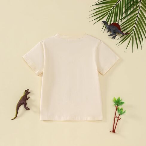 Little Girl/Boy Shirts Dinosaur Tee Shirt Top Summer Short Sleeve Clothes 2-7 Years in Saudi Arabia