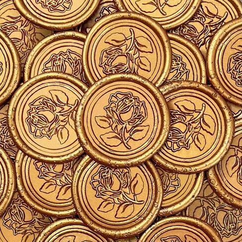 25Pcs Wax Seal Stickers Handmade Vintage Botanical Leaves Adhesive Letter Wax Stickers for Wedding Party Invitations, Envelope, Gift Wrap, Christmas(Initial K, White) in Saudi Arabia