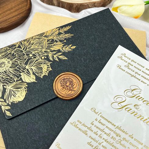 25Pcs Wax Seal Stickers Handmade Vintage Botanical Leaves Adhesive Letter Wax Stickers for Wedding Party Invitations, Envelope, Gift Wrap, Christmas(Initial K, White) in Saudi Arabia