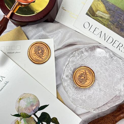 25Pcs Wax Seal Stickers Handmade Vintage Botanical Leaves Adhesive Letter Wax Stickers for Wedding Party Invitations, Envelope, Gift Wrap, Christmas(Initial K, White) in Saudi Arabia