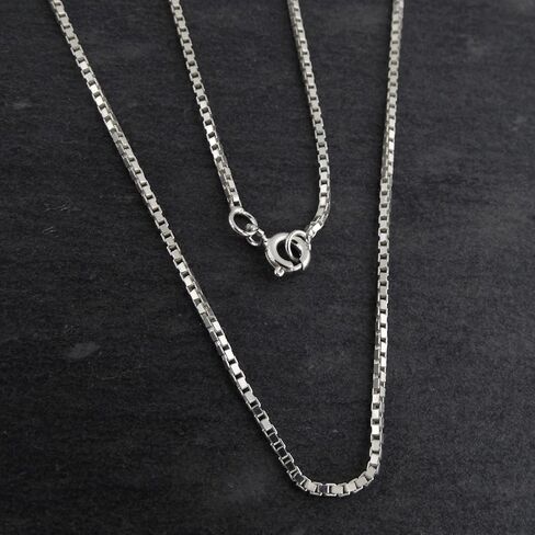 FashionJunkie4Life Extra Long Sterling Silver 1.2mm BOX Chain Link Necklace - 26", 32", 34", 38" in Saudi Arabia