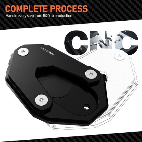 Compatible with SUZUKI GSX S750 S1000GT S1000/F V-STROM 800DE 1000DE VSTROM 1000/XT 1050XT GSX-8S Motorcycle Kickstand Pad Side Stand Extension (Black) in Saudi Arabia