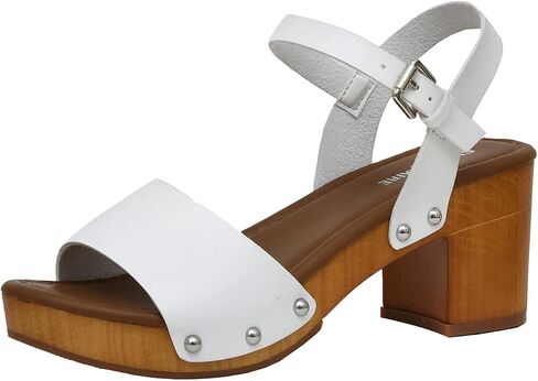CUSHIONAIRE Women's Sloan Faux Wood Sandal +Memory Foam & LiteSole Technology -Wide Widths Available, Honey 7 in Kuwait