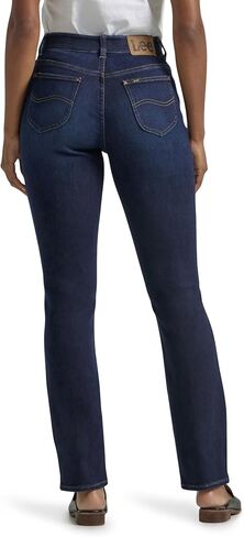 Lee Women's Ultra Lux Comfort with Flex Motion Straight Leg Jean, Main Thrill, 10 in Saudi Arabia