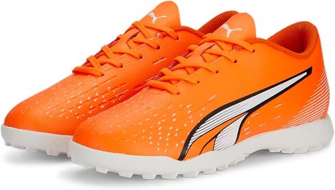 PUMA Ultra Play Turf Training Sneaker, Electric Peppermint-White-Fast Yellow, 1.5 US Unisex Big Kid in Saudi Arabia