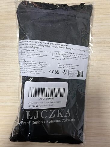 LJCZKA Diamond Cat نظارة شمسية نساء رينستون مرصع بالجواهر نظارات شمس التألق الكريستال اللؤلؤة الفاخرة in Kuwait