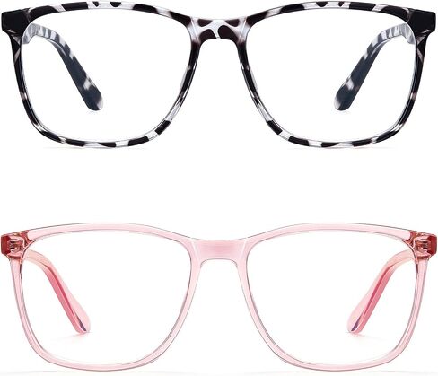 3 Pack Blue-Light-Blocking Glasses - Men/Women Computer Reading Gaming TV Phones Glasses Blue Light Blocker (Black) in Saudi Arabia