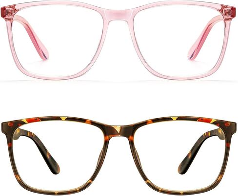 3 Pack Blue-Light-Blocking Glasses - Men/Women Computer Reading Gaming TV Phones Glasses Blue Light Blocker (Black) in Saudi Arabia