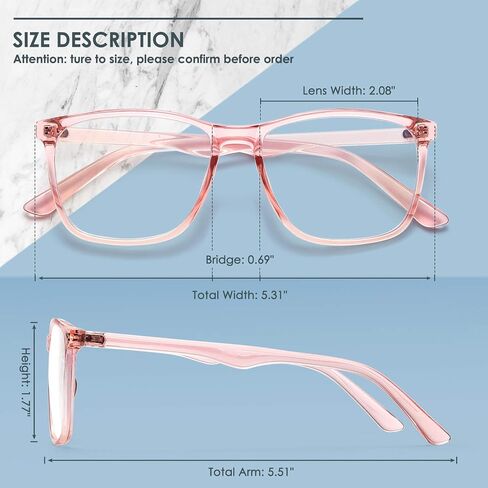 3 Pack Blue-Light-Blocking Glasses - Men/Women Computer Reading Gaming TV Phones Glasses Blue Light Blocker (Black) in Saudi Arabia