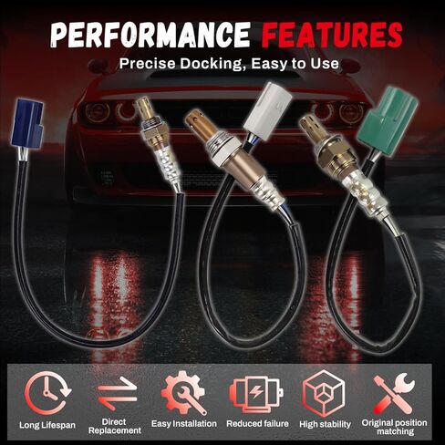 4pcs مستشعر الأكسجين في اتجاه المنبع المتوافق مع 2007 Nissan Xterra Pathfinder Frontier 4.0L ، استبدل 22693-JA00B ، 22690-8J001،226A0-8J001 in Kuwait