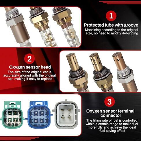 4pcs مستشعر الأكسجين في اتجاه المنبع المتوافق مع 2007 Nissan Xterra Pathfinder Frontier 4.0L ، استبدل 22693-JA00B ، 22690-8J001،226A0-8J001 in Kuwait