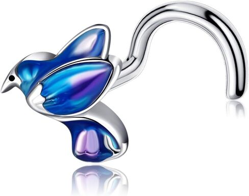 UCADRIT Daisy Nose Stud Sterling Silver 20G Daisy Nose Ring Stud L Shaped Daisy Nose Piercing Jewelry Gifts for Women in Saudi Arabia