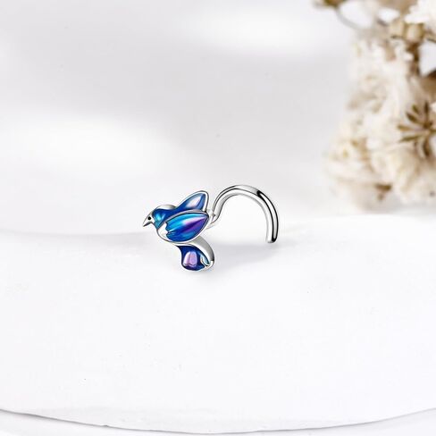 UCADRIT Daisy Nose Stud Sterling Silver 20G Daisy Nose Ring Stud L Shaped Daisy Nose Piercing Jewelry Gifts for Women in Saudi Arabia