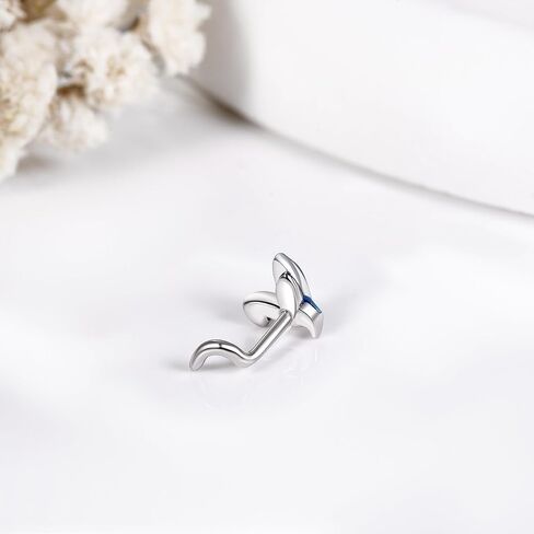 UCADRIT Daisy Nose Stud Sterling Silver 20G Daisy Nose Ring Stud L Shaped Daisy Nose Piercing Jewelry Gifts for Women in Saudi Arabia