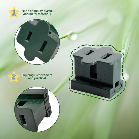 (25 حزمة) Ajiminyco SPT-1 قابس مصاص دماء ذكر مستقطب 18 قياس قابس أخضر داكن سهل التركيب على قابس جيلبرت بسحاب (25 حزمة) (SPT1 ذكر أخضر) in Kuwait