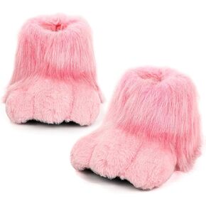 Adult Easter Bunny Boot Rabbit Foot Shoes Easter Bunny Costume Accessories Plush Rabbit Slippers for Easter