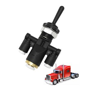 818-0007-000 Air Window Toggle Valve Switch 1/4 Fits for Peterbilt 379 Kenworth Truck,Replace #8180007000