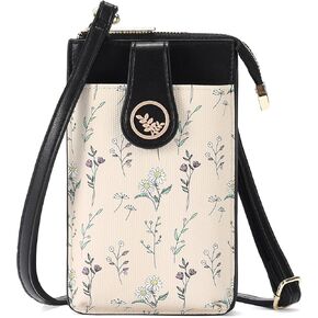 GAEKEAO Small Crossbody Bags for Women Leather Cell Phone Purse Bag Wallet with RFID Blocking Credit Card Slots