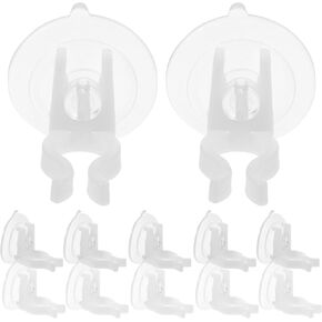 12pcs Window Candle Holders,Window Candle Suction Cups,Menorah Flameless Candle Suction Cup,Suction Cup Candlestick Clips for Window Candles