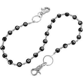 سلاسل Hzman Pant for Women راكب الدراجة النارية سروال جينز سلاسل حزام سلسلة محفظة السلاسل جيب جيب ملحقات emo مثيرة