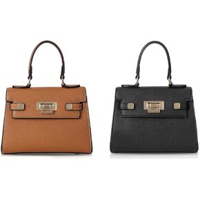 YFGBCX Brown Mini Satchel + Black Mini Satchel