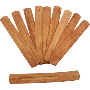 10pcs إدراج خشبي البخور الحامل البخور الحامل الخشبي حامل البخور الخشبي 3.3x23.7 سم مصيدة رماد الصنوبر البخور البخور