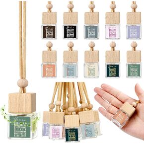 CNA Week Appreciation Gift Bulk Car Air Freshener Diffuser Hanging Empty Glass Oil Diffuser for Car Home Office Father's Day Thank You Gifts for Nurse Social Worker Coworker(Awesome,20 Pcs)