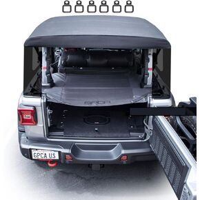 GPCA - Cargo Cover, Easy-to-Install Trunk Cover, Heavy-Duty Accessories for Wrangler JL, Patented Truck and Car Accessories for 2DR Sport, Sahara, Freedom and Rubicon 2018-2024 Models, Hardtop
