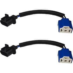 2 PCS 7 Inch LED Headlight Connector Pigtail, H13 Male to H4 Female Adapter Headlight Socket, Car Accessories Headlight Wiring Harness Conversion Cable Kit for Jeep Wrangler JK TJ JKU