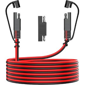 SAE Extension Cable 10AWG 5FT, SAE Connector Extension Cable Quick Disconnect Wire Harness with Polarity Reverse Adapter for Solar Panel, Battery, Motorcycle, Car, RV, Truck
