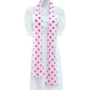 CozofLuv 71 Inches Long Polka Dot Scarf 50s Costumes For Girls/Women 50s Scarf